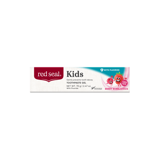 Red Seal Kids Toothpaste with fluoride [Berry Bubble Flavor] 70g