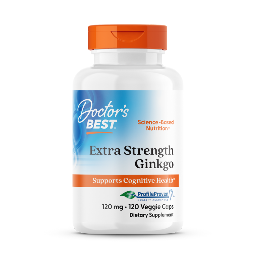 Doctor's Best Extra Strength Ginkgo 120mg 120 Veggie Caps