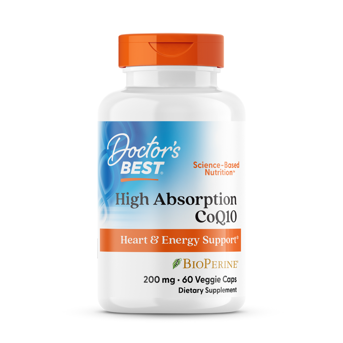 Doctor's Best High Absorption CoQ10 200mg 60 Veggie Caps