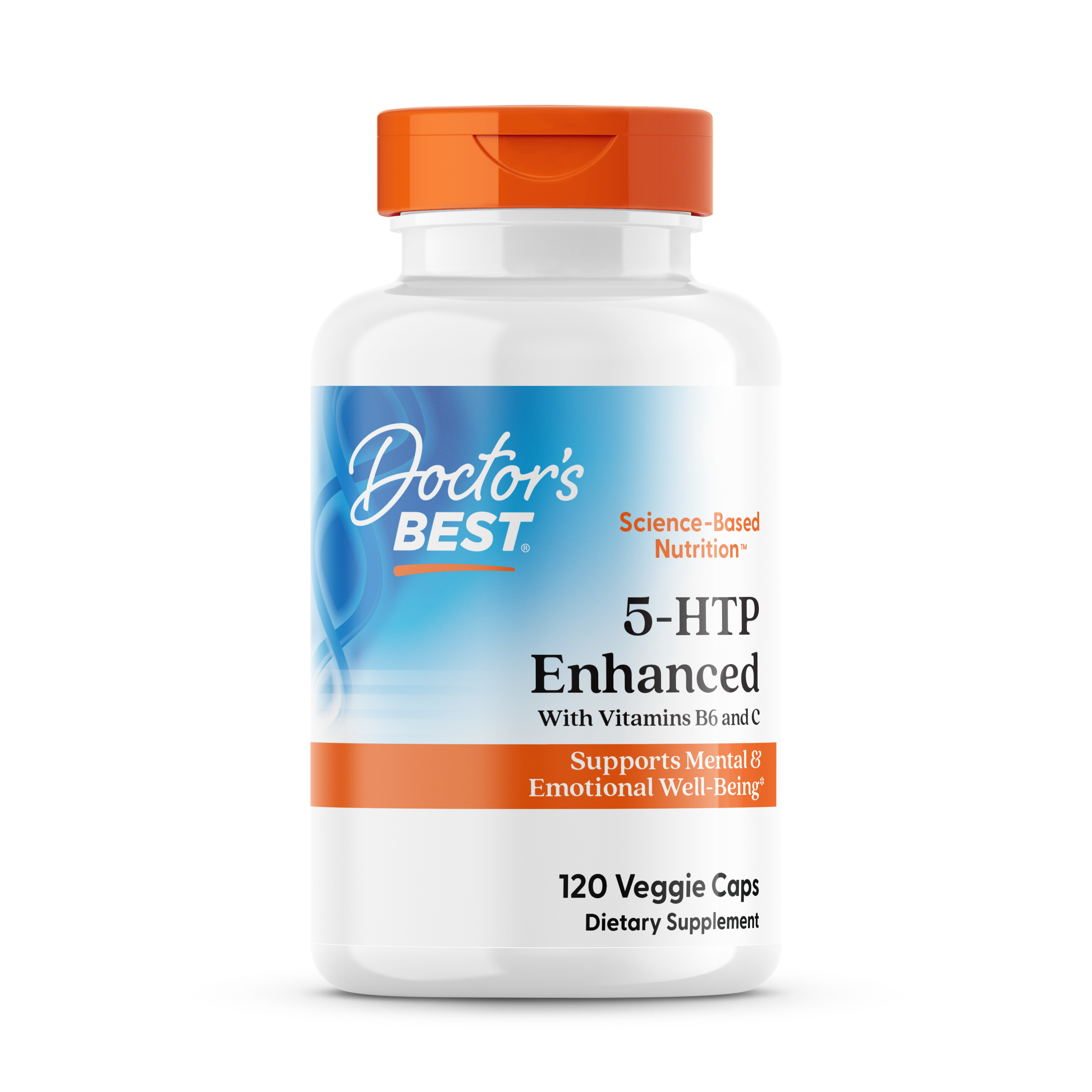 Doctor's Best 5-HTP Enhanced with Vitamins B6 and C 120 Veggie Caps