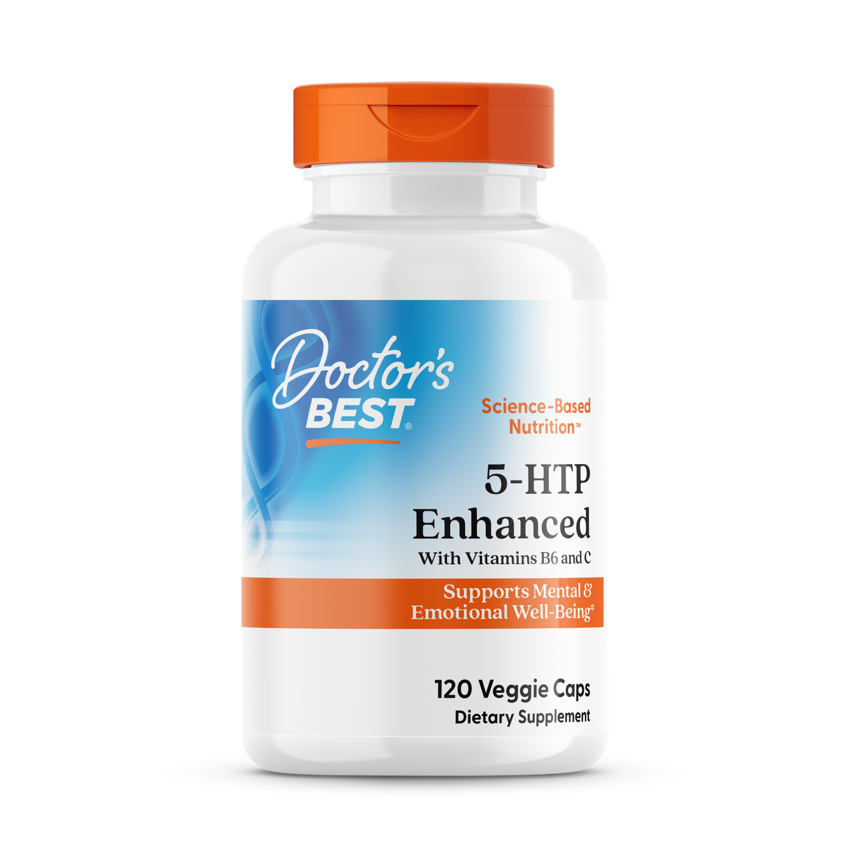 Doctor's Best 5-HTP Enhanced with Vitamins B6 and C 120 Veggie Caps