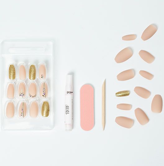 Ardell Nail Addict Artificial nail set- Nude Jeweled fake nail,issues,nail,nails