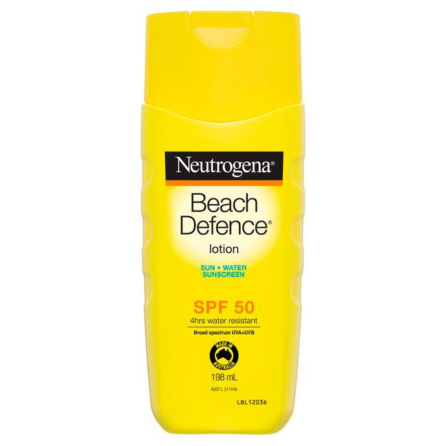 Neutrogena® Beach Defence Sunscreen Lotion SPF 50 198mL - DominionRoadPharmacy