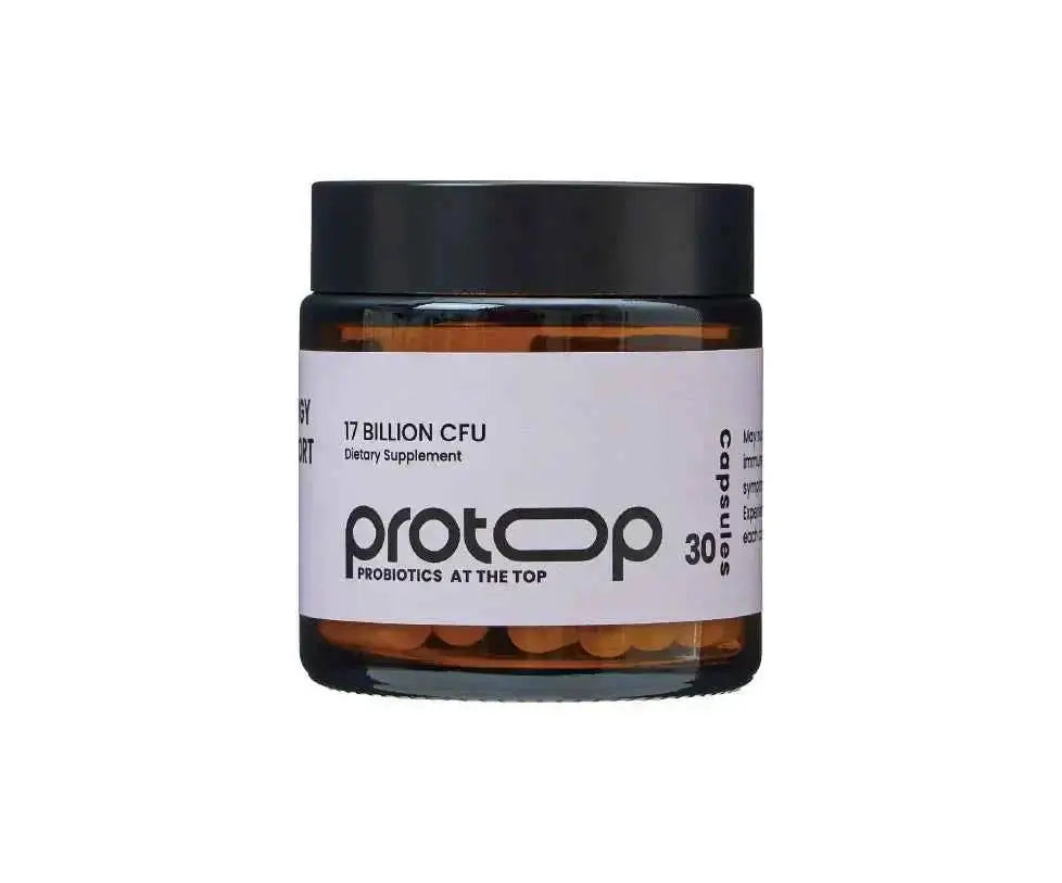 PROTOP 17 Billion CFU Allergy Support Hard Capsule 30s 17 Billion CFU,33 Billion CFU,adult probiotics,Allergy Support,Gastrointestinal Health,Google,new,post-menopausal women,Probiotics,vaginal,vaginal flora balance,Vaginal Health,women,Women Health,women