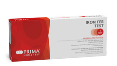 Prima Iron Ferritin FER Home Test Kit box