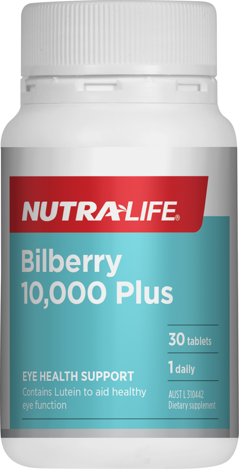 Nutralife Bilberry 10,000 Plus Lutein Complex 30 Tablets