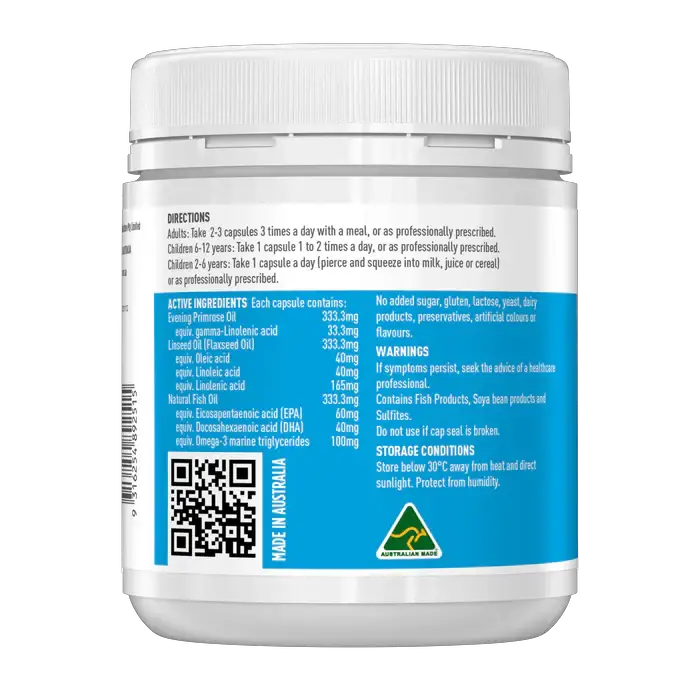 Healthy Care Ultimate Omega 3-6-9 Soft Capsules Supports Healthy Skin, Joints & Heart Health (200 Count)