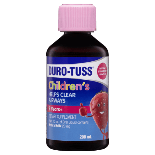 Duro-Tuss Children’s Strawberry 200 ml helps clear airways - DominionRoadPharmacy