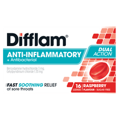 Difflam Raspberry Lozenges Sugar Free