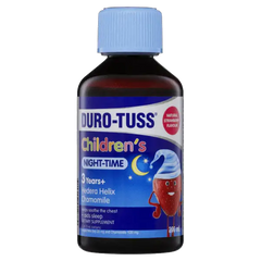 DURO-TUSS Children’s Cough Liquid Night-time 200ml durotuss,durotuss night time,issues