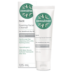 Dermaveen FOAMING FACIAL CLEANSER 125 ml cetaphil,cetaphil baby,cetaphil cream,cetaphil lotion,cetaphil moisturising,dermaveen,DermaVeen Oatmeal Conditioner,dermaveen extra hydrating intensive cream,DermaVeen Extra Hydration Gentle Soap Free Wash 250ml,DE