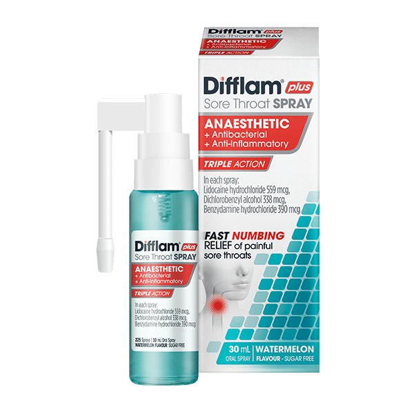 Difflam Plus Sore Throat Spray 30ml
