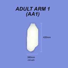 Adult Arm - Size 1 (Lower Arm) Dri Cast Cover 38cm circum). Suitable for covering hand,ADULT ARM,ADULT ARM 1,ADULTARM,Covers adult arms up to just below the elbow (42cm length,DRI CAST,DRICAST,DRY CAST,DRYCAST,issues,wrist and lower arm casts and injuries
