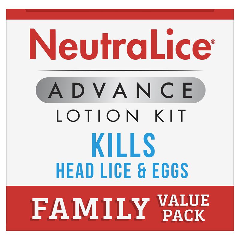 Neutralice Advance Family Value Pack 475ml Clinically proven,Fast and effective treatment technology,Includes a metal comb,issues,Kills head lice and their eggs,Neutralice Advance Family Value Pack,Suitable for senstive skin