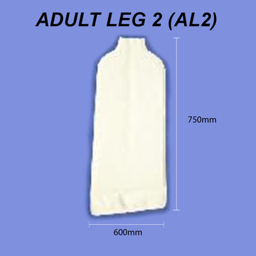 Adult Leg - Size 2 (Mid Leg) Dri Cast Cover 60cm circum). Suitable for covering leg casts and injuries that include up to the knee joint.,ADULT LEG,Covers average adult leg to just above the knee / lower thigh (75cm length,DRI CAST,DRICAST,issues