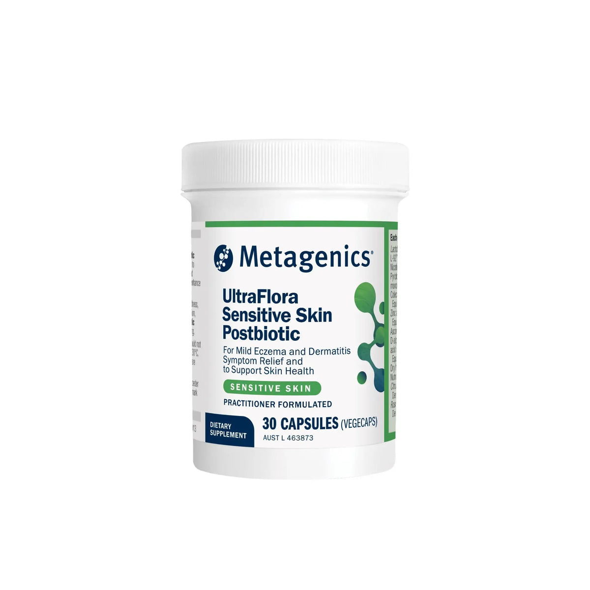 UltraFlora Sensitive Skin Postbiotic 30 Capsules