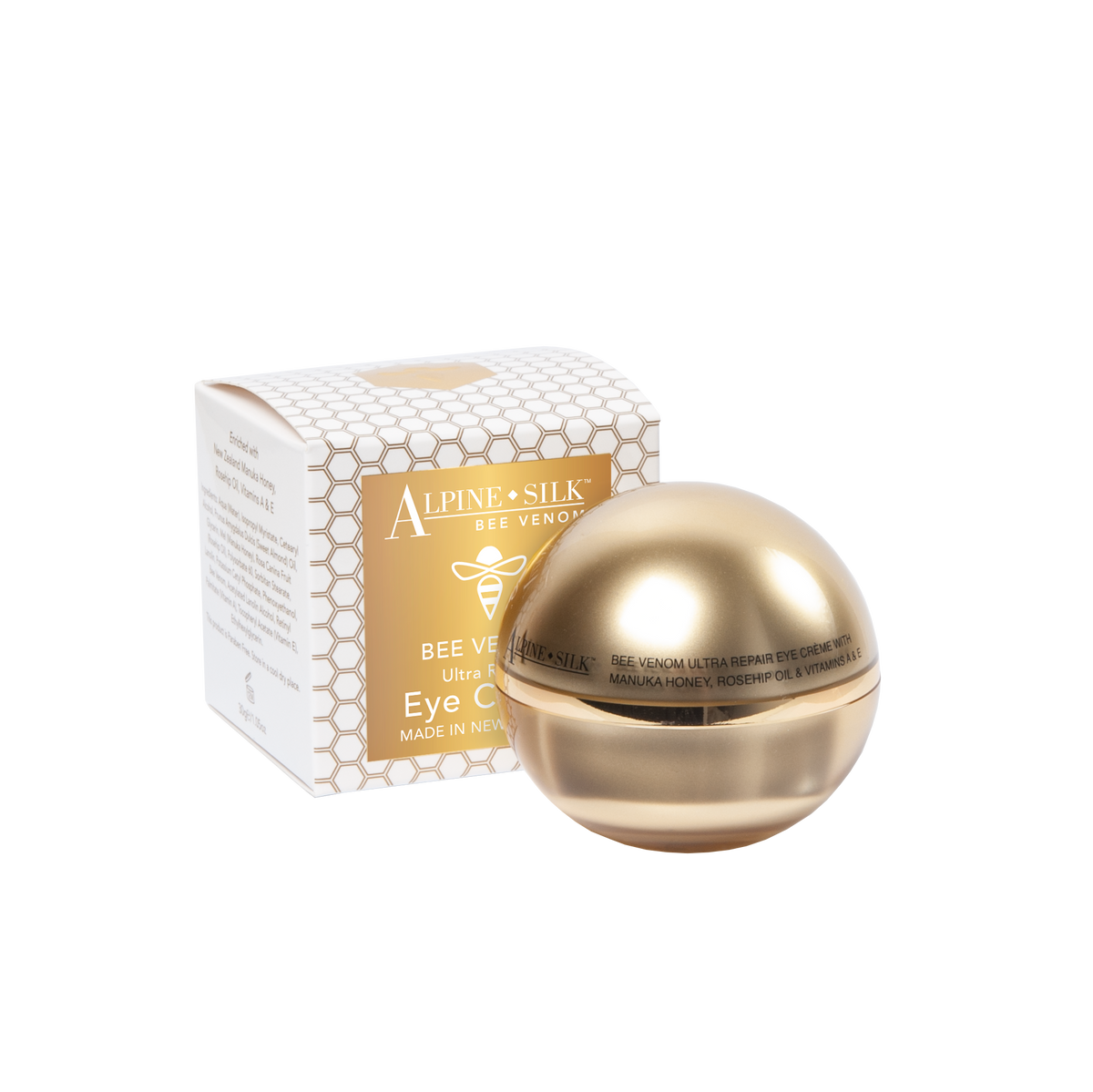 Alpine Silk Bee Venom Eye Creme 30g alpine,alpine silk,Alpine Silk Bee Venom Eye Creme 30g,Alpine Silk Bee Venom Face Mask 50g,Alpine Silk Bee Venom Gift Pack,Alpine Silk Bee Venom Moisturiser 50g,Alpine Silk Certified Organic Rosehip Oil 30ml,Alpine Silk