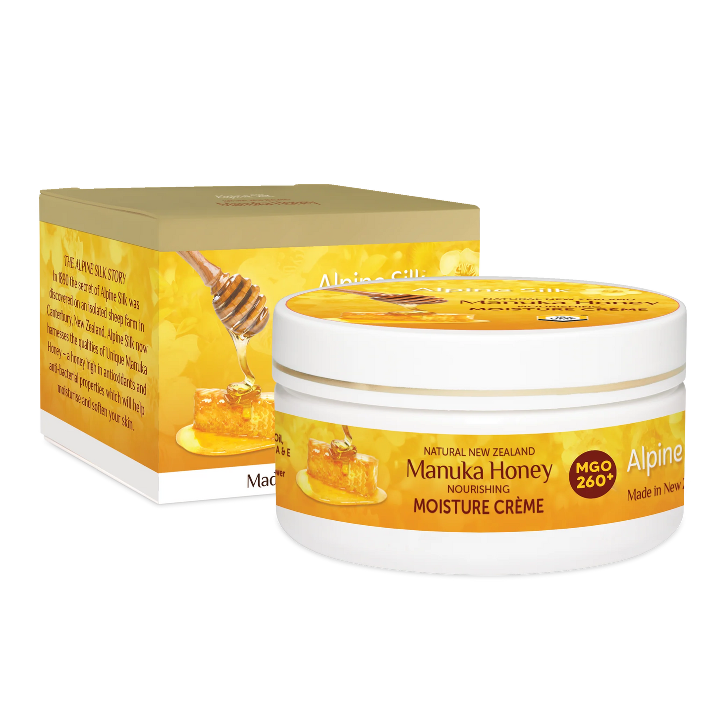 Alpine Silk Manuka Honey Moisture Cream 100g