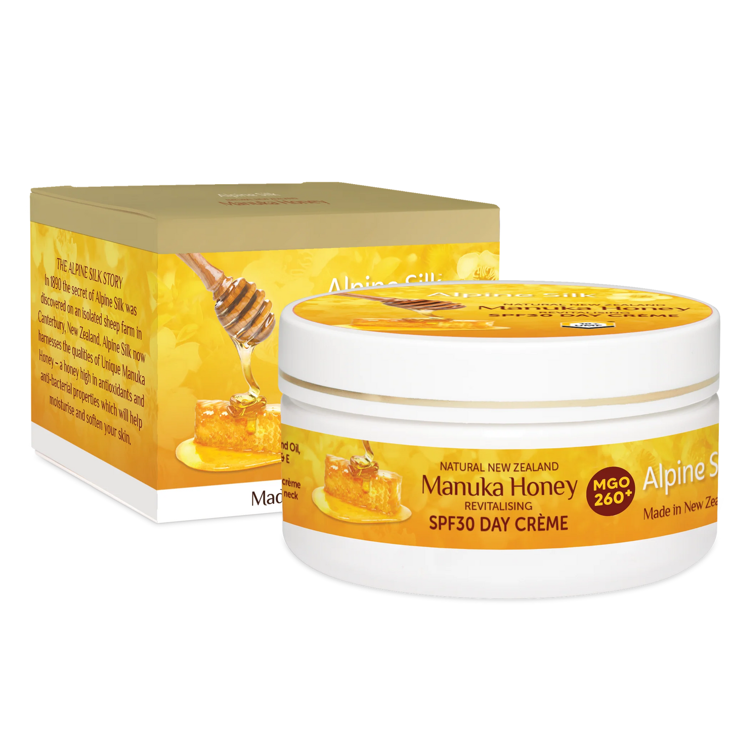 Alpine Silk Manuka Honey SPF30 Day Cream 100g