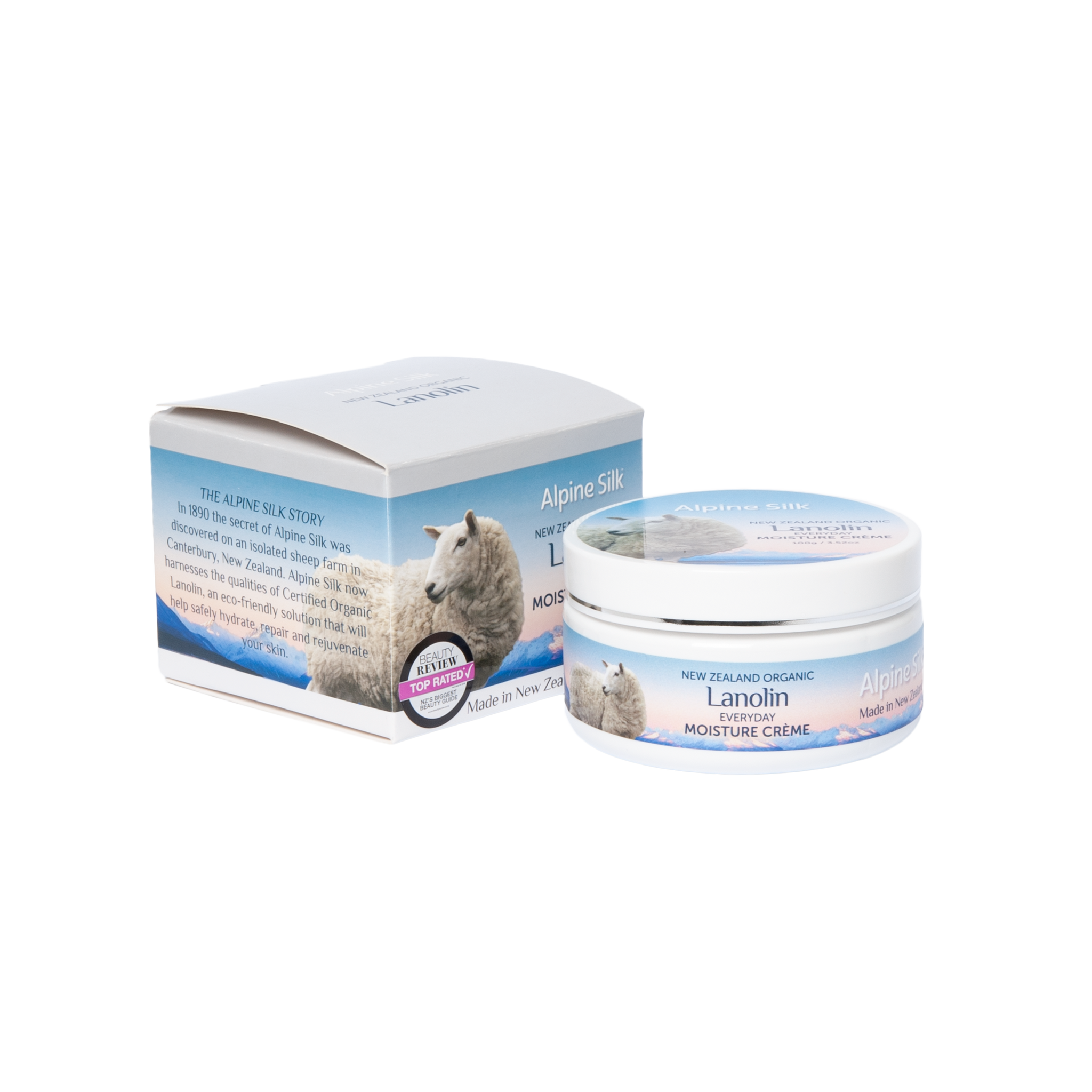 Alpine Silk Organic Lanolin Daily Moisture Cream 100g