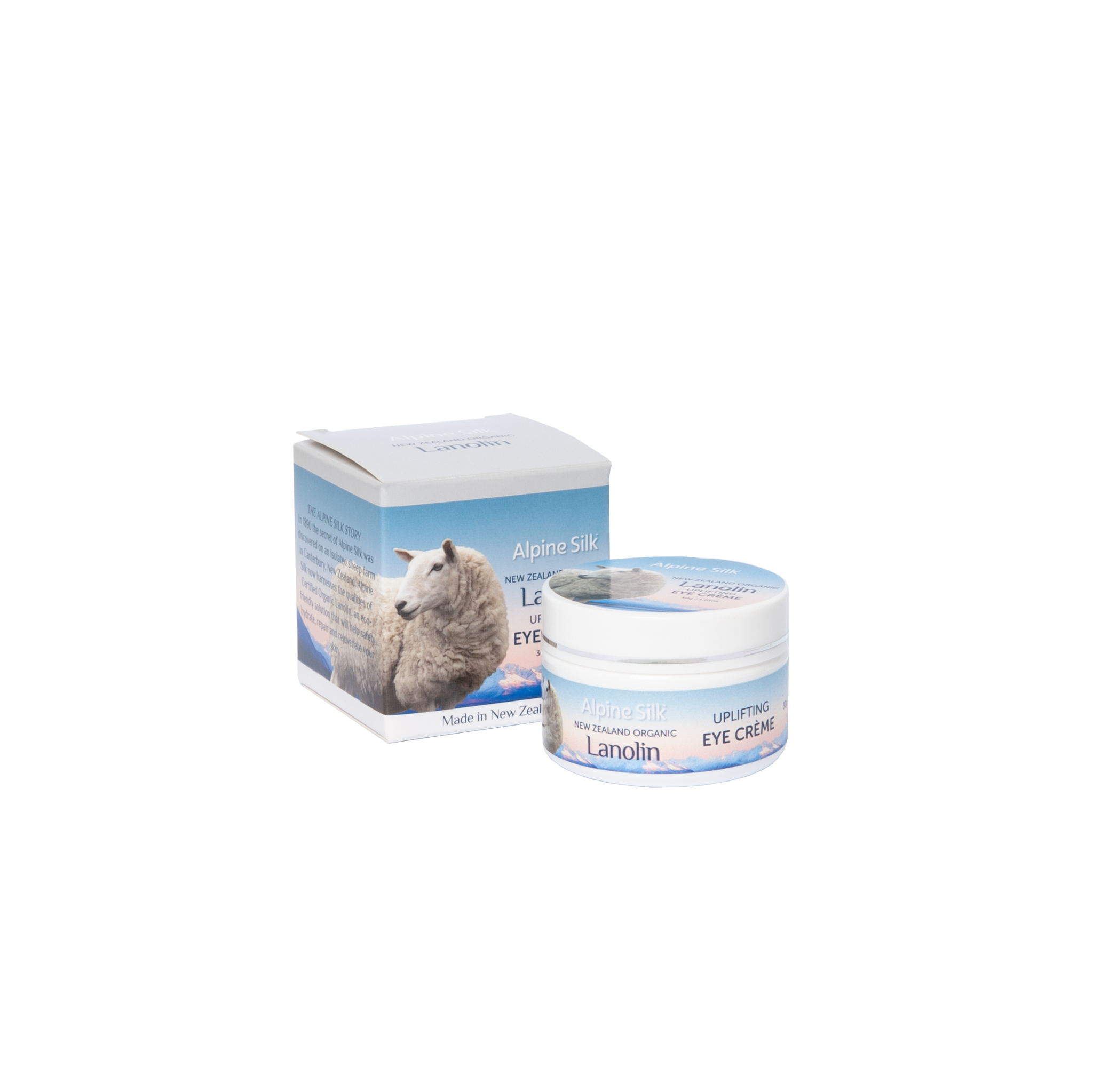 Alpine Silk Organic Lanolin Eye Cream 30g alpine,alpine honey,alpine manuka honey,alpine silk,Alpine Silk Bee Venom Eye Creme 30g,Alpine Silk Bee Venom Face Mask 50g,Alpine Silk Bee Venom Gift Pack,Alpine Silk Bee Venom Moisturiser 50g,Alpine Silk Certifi