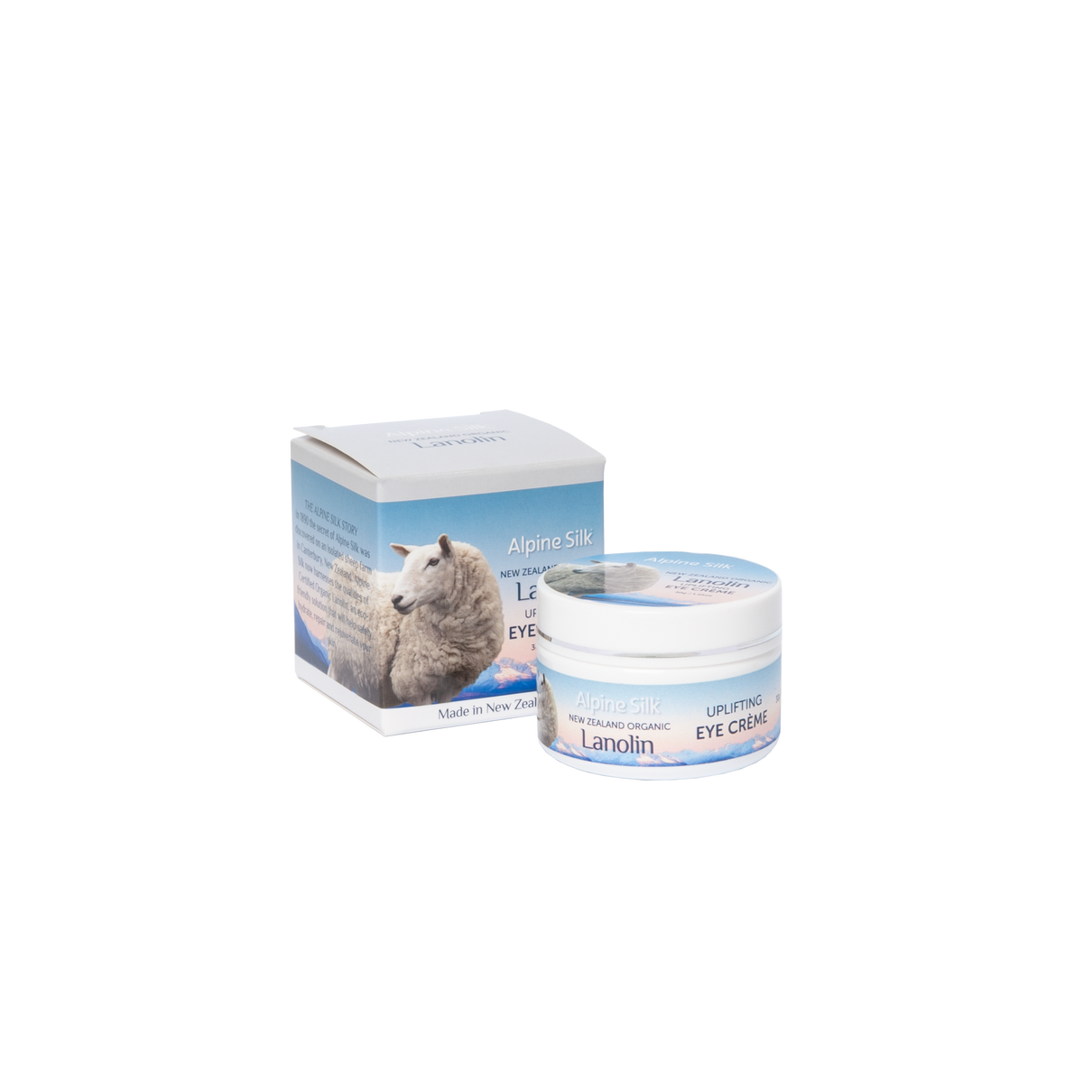 Alpine Silk Organic Lanolin Eye Cream 30g alpine,alpine honey,alpine manuka honey,alpine silk,Alpine Silk Bee Venom Eye Creme 30g,Alpine Silk Bee Venom Face Mask 50g,Alpine Silk Bee Venom Gift Pack,Alpine Silk Bee Venom Moisturiser 50g,Alpine Silk Certifi