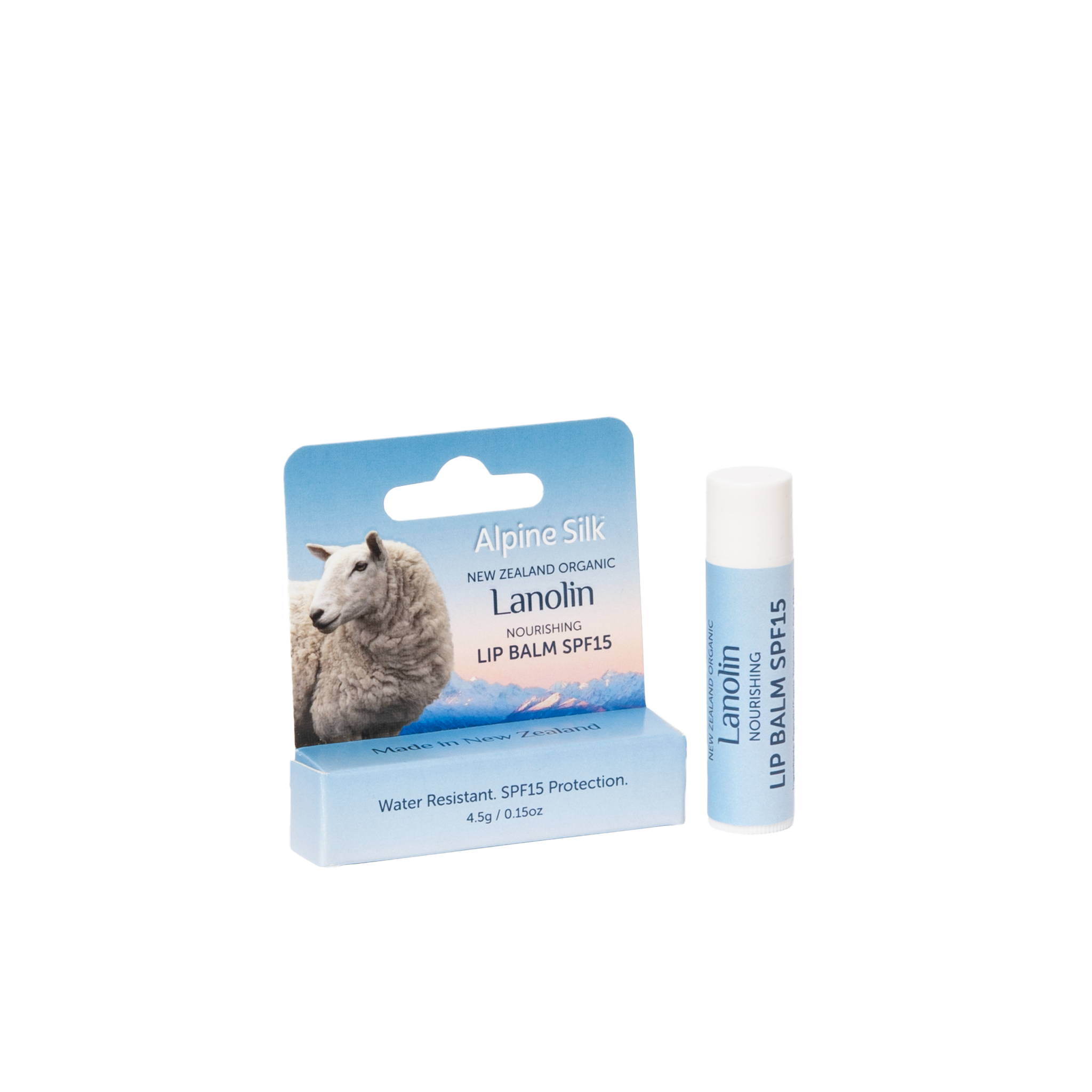 Alpine Silk Organic Lanolin SPF15 Lip Balm 4.5g alpine,alpine honey,alpine manuka honey,alpine silk,Alpine Silk Bee Venom Eye Creme 30g,Alpine Silk Bee Venom Face Mask 50g,Alpine Silk Bee Venom Gift Pack,Alpine Silk Bee Venom Moisturiser 50g,Alpine Silk C