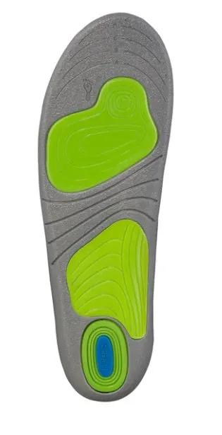 Scholl Gel Activ Sport Insoles Women Ergonomic,Freshfeet Top Cloth,help reduce impact on heels,issues,Keeps feet feeling cool and dry,lightweight design,odour resistant technology,Superior Shock Absorption