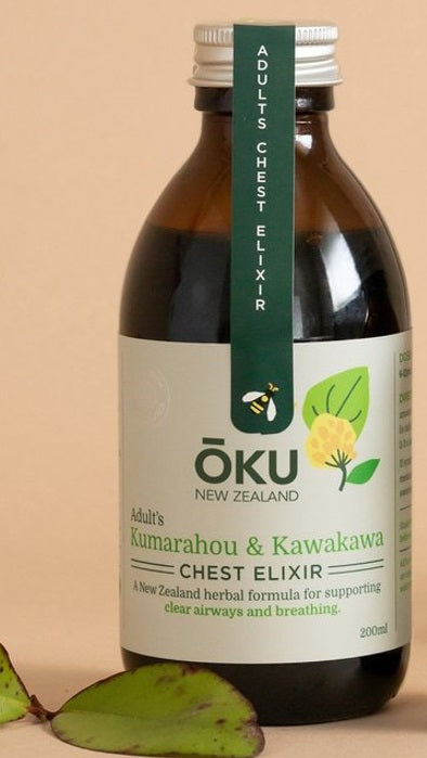 Adult's Chest Elixir - Kūmarahou and Kawakawa