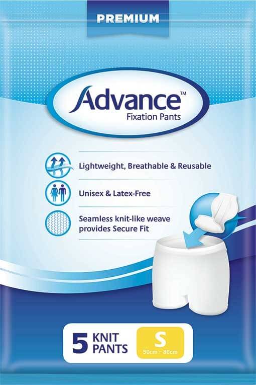 Advance® Fixation Pants breathable seamless,can be washed,circular knitted stretchable,Fixation Pants,issues,Lightweight,Male Guards,reusable,Shaped Pads,Small Shaped Pads,soft on sensitive skin