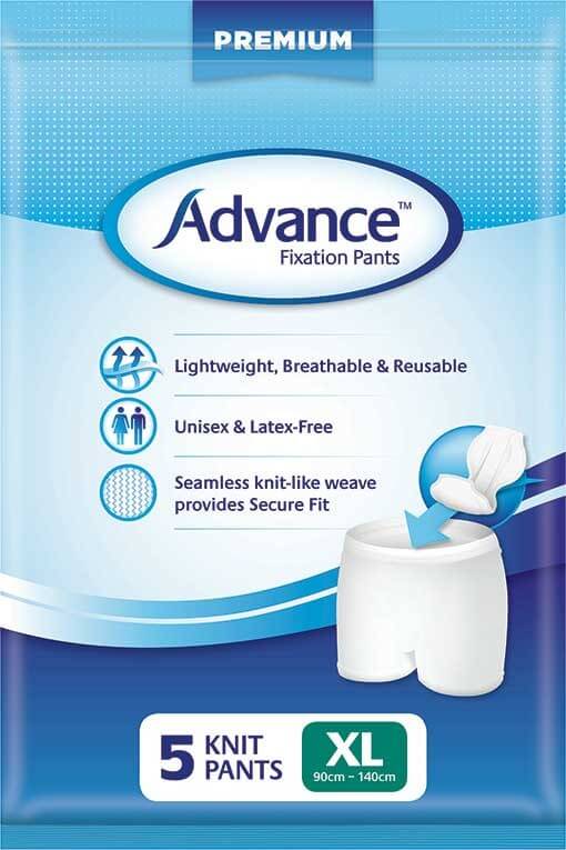Advance® Fixation Pants breathable seamless,can be washed,circular knitted stretchable,Fixation Pants,issues,Lightweight,Male Guards,reusable,Shaped Pads,Small Shaped Pads,soft on sensitive skin