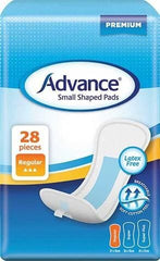 Advance® Small Shaped Pads adhesive back strip,anatomically designed,bladder weakness,breathable,close fitting conventional briefs,discreet pad,Fixation Pants,great protection,issues,moderate incontinence,Small Shaped Pads,stress incontinence,ultimate com