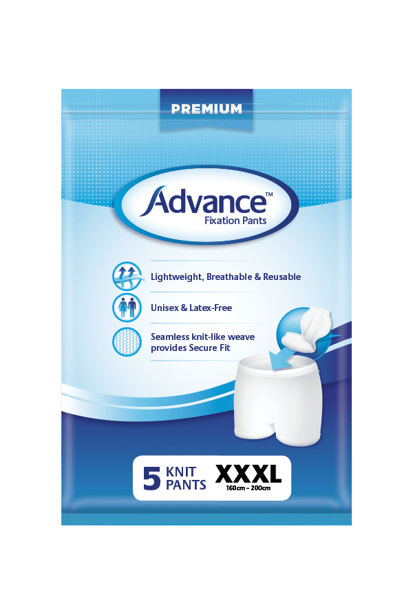 Advance® Fixation Pants breathable seamless,can be washed,circular knitted stretchable,Fixation Pants,issues,Lightweight,Male Guards,reusable,Shaped Pads,Small Shaped Pads,soft on sensitive skin