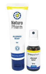 NaturoPharm Allermed Relief Twin pack allergens from chemicals,allergens from foods,allergens from insects,allergens from sting,Allergy from Cloths,Allergy from Plants,Allermed Relief Gel,Allermed Relief Twin pack,immune supports,issues,Relief Oral Spray