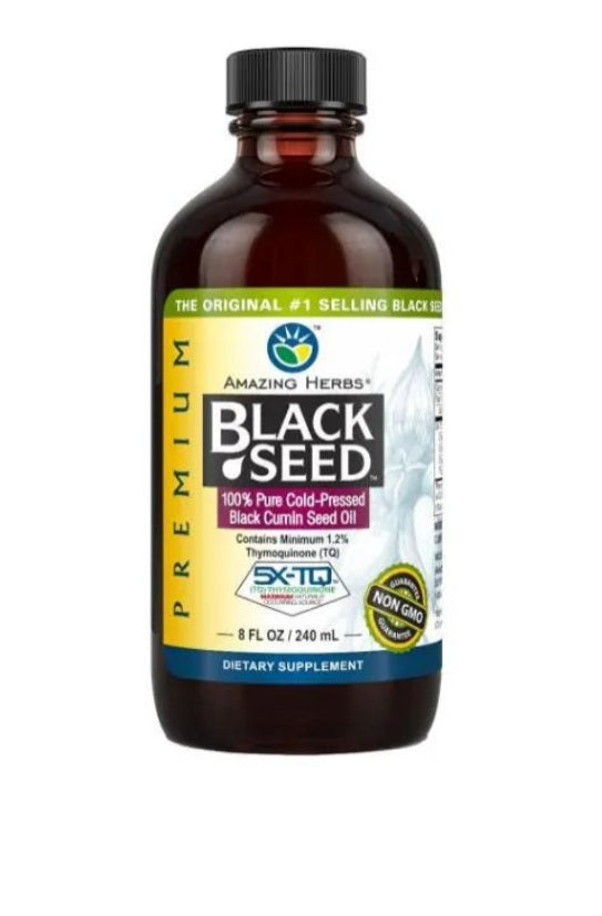 Amazing Herbs Black Seed Oil - Supports Immune Health And Inflammatory Response - Dietary Supplement