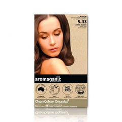 Aromaganic 5.43 pure natural hair dye hair dye 5.43 degrees copper gold