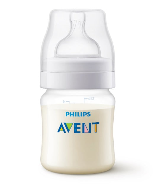 Philips Avent Anti-colic Bottle 125ml 1pk Anti-colic Bottl,issues,Newborn flow teat,Philips Avent Anti-colic Bottle 125ml,reduce colic and discomfort