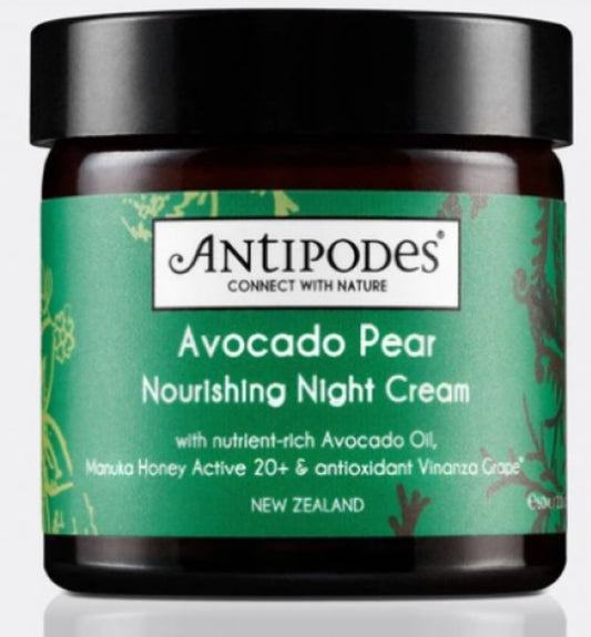 Antipodes Avocado and Pear Repair Nourishing Night Cream effectively improves skin cell vitality 60ml