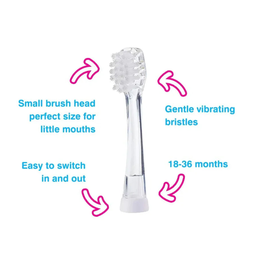 Baby Brush Replacement Baby Sonic® Electric Toothbrush Heads 18-36 mths (4 Pack)