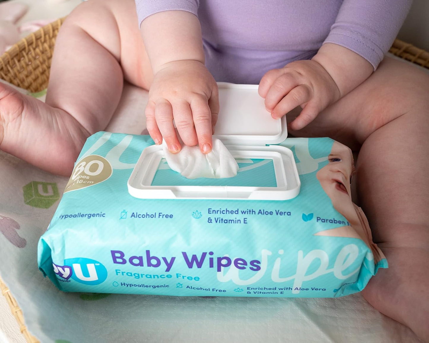 Baby U Baby Wipes Fragrance Free