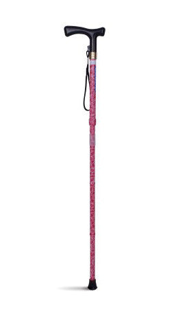 Lifestyle T handle folding walking stick - Free Shipping