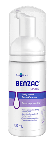 Benzac Daily Facial Foam Cleanser 130ml