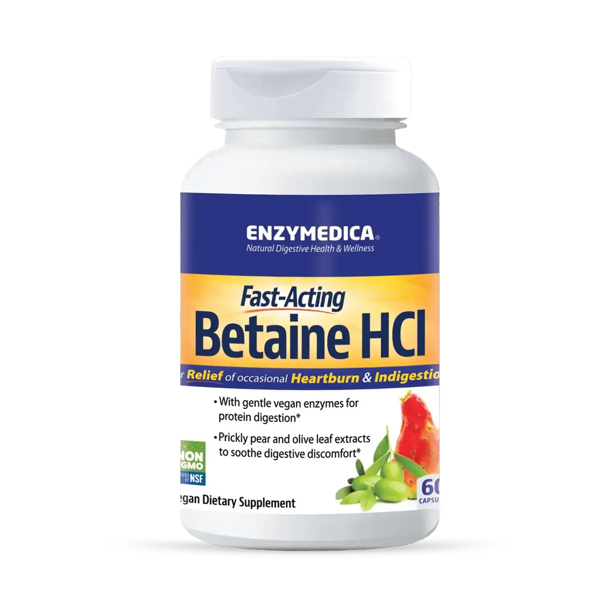Enzymedica Betaine HCl 120 Veggie Caps