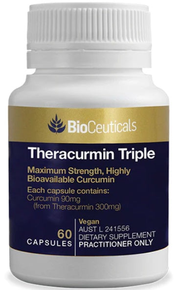 Bioceuticals Theracurmin Triple, High dose, Highly Bioavailable Curcumin 60 Caps - Sale ! Sale ! Sale !
