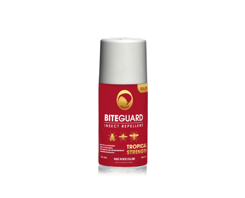 BiteGuard Insect Repellent Roll On 80ml beach,biteguard,biteguard natural,bites,insects,issues,itch,itchy bites,park,pharmexa,stings