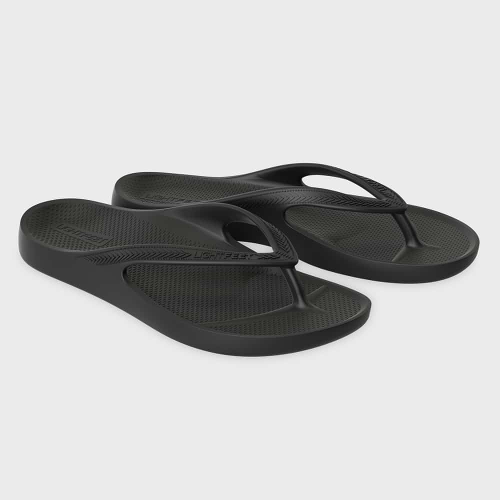 Lightfeet Arch Support Jandals - Black - image 2