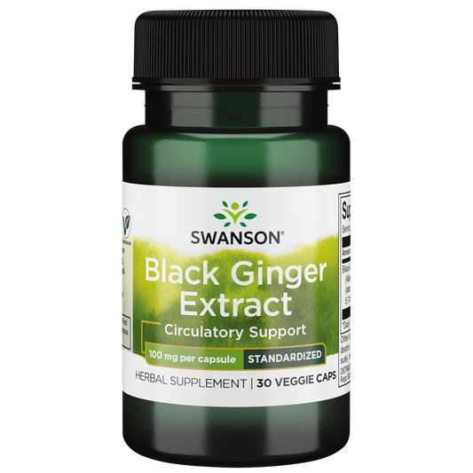 Swanson &ndash; Black Ginger Extract 100mg 30VC