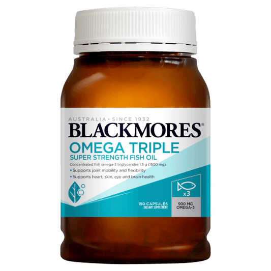 Blackmores Omega Triple Super Strength Fish Oil 150 capsules