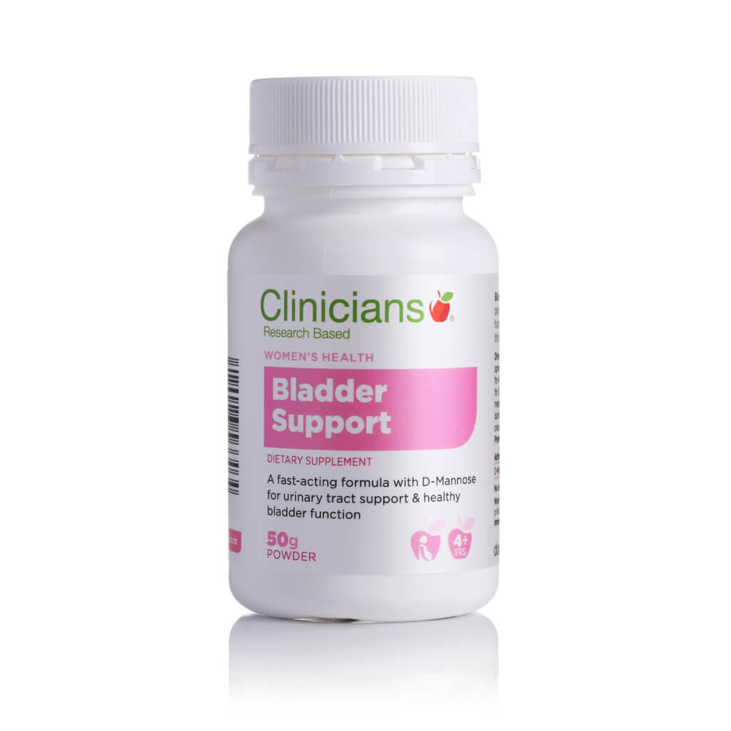 Clinicians Bladder Support Powder 50gm bladder support,clinicians bladder support,Clinicians Bladder Support Powder,d-mannose,issues,urofem