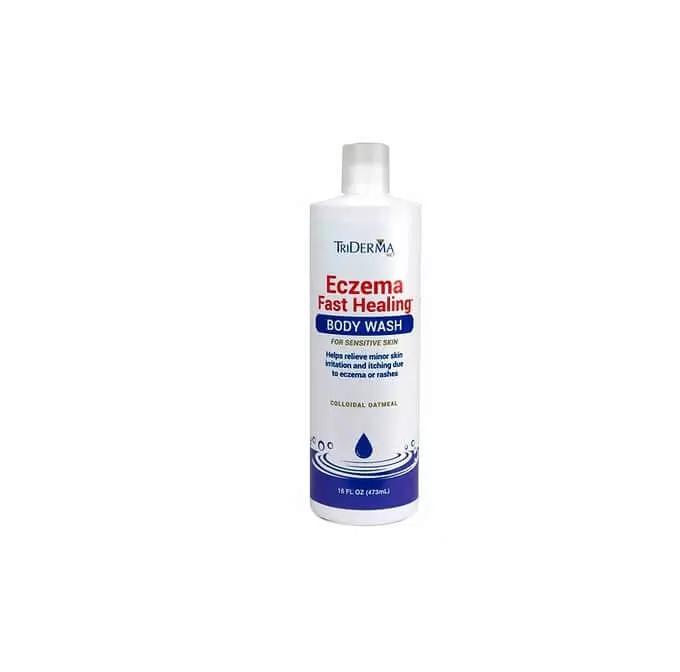 TriDerma Eczema Fast Healing Body Wash 473ml convenient and non-greasy,eczema,eczema cream,Eczema Fast Healing Cream,eczema lotion,Face & Body Cream,Fast Healing Cream,flaking,irritation,itching,non-greasy formula,Psoriasis Control,Psoriasis Control Face